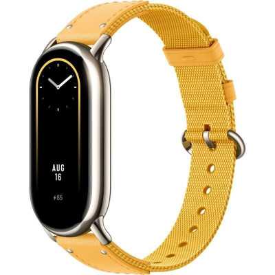 Xiaomi Smart Band 8 Braided Strap Strap material: Nylon + leather Adjustable length: 140-210mm Yellow