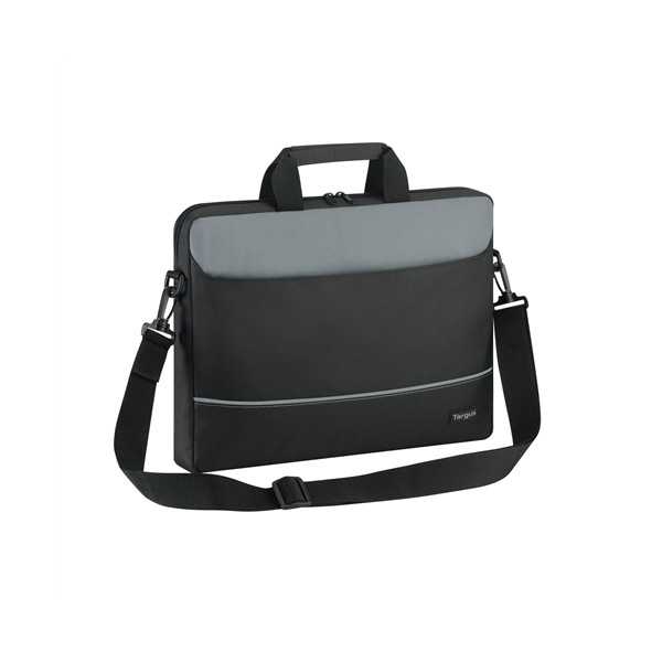 Targus Intellect Fits up to size 15.6 " Messenger - Briefcase Black/Grey Shoulder strap