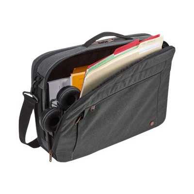 Case Logic Era Hybrid Briefcase Fits up to size 15.6 " Messenger - Briefcase/Backpack Obsidian Shoulder strap