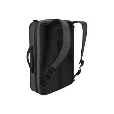 Case Logic Era Hybrid Briefcase Fits up to size 15.6 " Messenger - Briefcase/Backpack Obsidian Shoulder strap