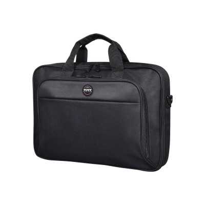 PORT DESIGNS HANOI II CLAMSHELL 105064 Fits up to size 15.6 " Messenger - Briefcase Black Shoulder strap