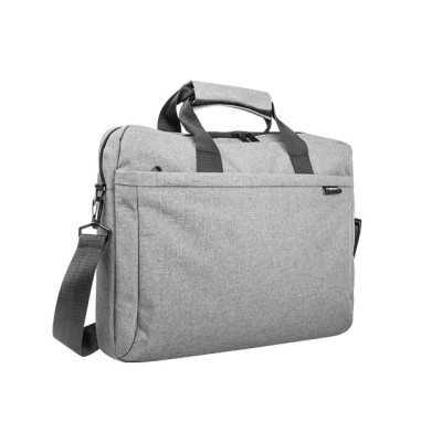 Natec Laptop Bag, Mustela, 15.6", Grey Natec Mustela Fits up to size 15.6 " Toploading laptop case Grey Shoulder strap