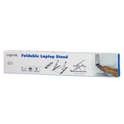 Logilink Notebook stand, foldable AA0134 Notebook Stand Silver 10-16 "