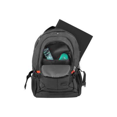 Natec Laptop Backpack Merino NTO-1703 Backpack Black 15.6 " Shoulder strap