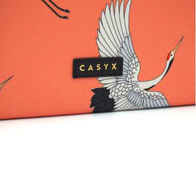 Casyx Casyx for MacBook SLVS-000006 Fits up to size 13 /14 " Sleeve Coral Cranes Waterproof