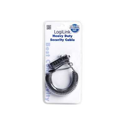 Logilink NBS004, Notebook Coil Cable Lock, black Logilink