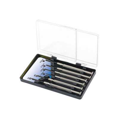 Logilink Small Screwdriver Set, 6pcs Incl. transport boxThe set includes1x slot driver 1.4 mm1x slot driver 2.0 mm1x slot driver