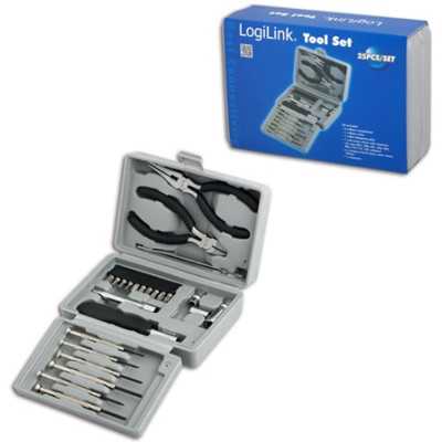 Logilink Tool Set, 25pcs Incl. transport boxThe set includes6x micro screwdrivers1x micro cutter1x mini telephone plier1x bit sc