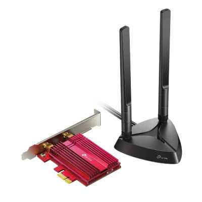 TP-LINK AX3000 Wi-Fi 6 Bluetooth 5.0 PCIe Adapter TX3000E 2.4GHz/5GHz Antenna type 2xHigh-Gain External Antennas 574+2402 Mbit/s