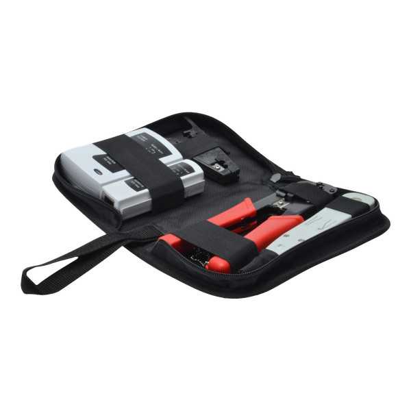 Digitus Network Tool Set, LAN Tester, Crimping Tool, Cut and Stripping Tool, Punch Down Tool Tool kit