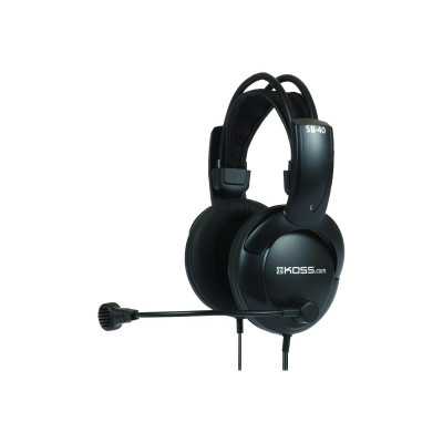 Koss Headphones SB40 Wired On-Ear Microphone Black