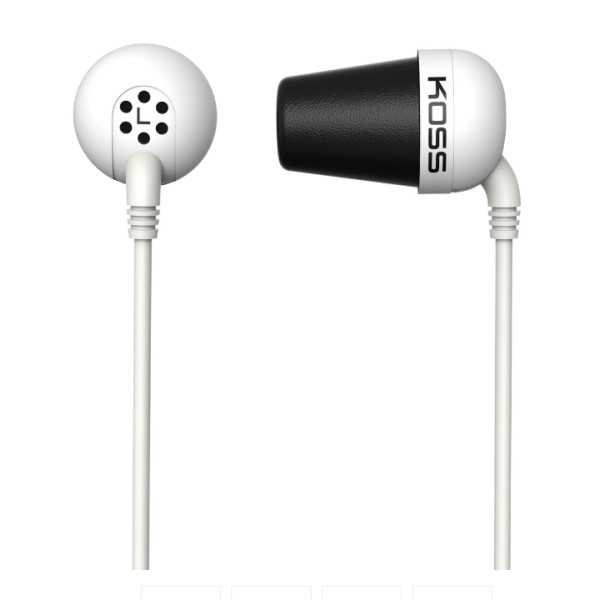 Koss Plug Wired In-ear Triukšmą slopinantis baltas