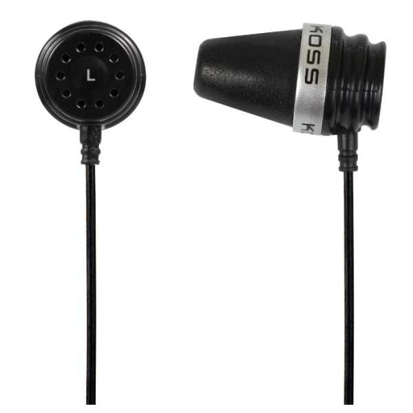 Koss Headphones Sparkplug Wired In-ear Noise canceling Black