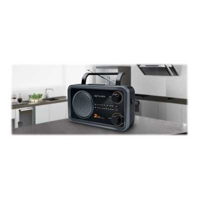 Muse 2-bands portable radio M-06DS AUX in Grey