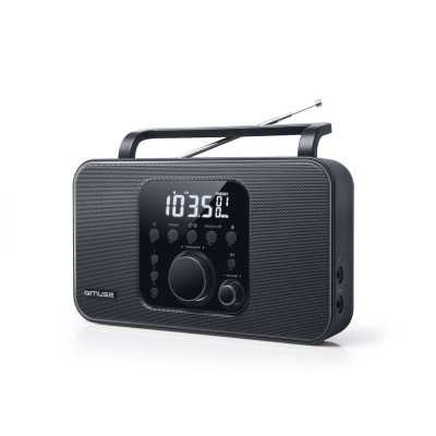 Muse Radio M-091R Alarm function AUX in Black