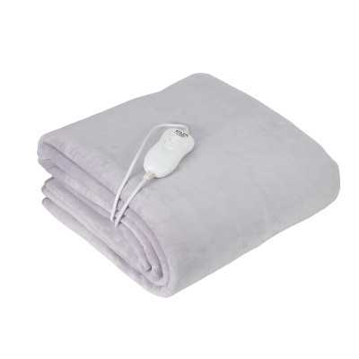 Adler Electric blanket AD 7425 Number of heating levels 4 Number of persons 1 Washable Remote control Coral fleece 60 W Grey