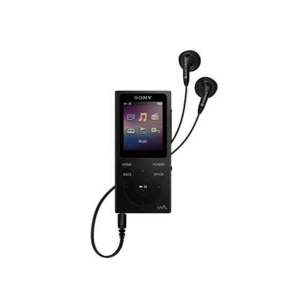 Sony Walkman NW-E394B MP3 grotuvas su FM radiju, 8 GB, juodas Sony MP3 grotuvas su FM radiju Walkman NW-E394B Vidinė atmintis 8 