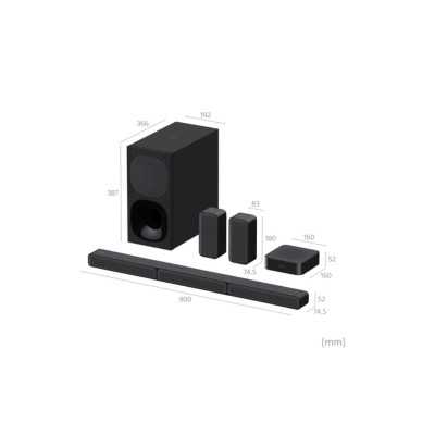 Sony HT-S40R 5.1ch Home Cinema Soundbar with Wireless Rear Speakers USB port Wi-Fi Bluetooth Wireless connection Black