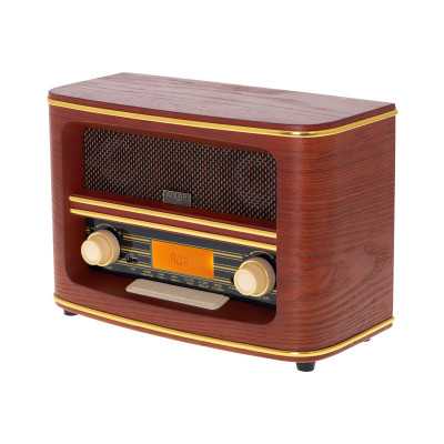 Adler Retro Radio AD 1187 AUX in Wooden Alarm function