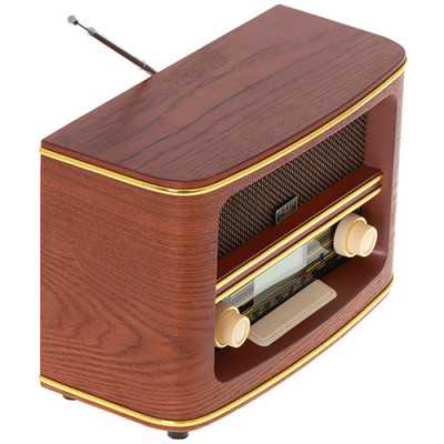 Adler Retro Radio AD 1187 AUX in Wooden Alarm function