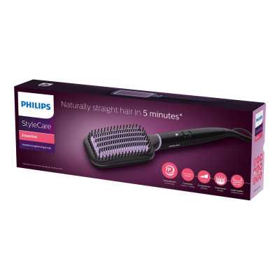 Philips StyleCare Essential Heated straightening brush BHH880/00 Warranty 24 month(s) Ceramic heating system Temperature (min) 1