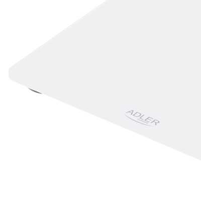 Adler Bathroom scale AD 8157w Maximum weight (capacity) 150 kg Accuracy 100 g Body Mass Index (BMI) measuring White