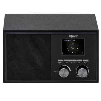 Camry Internet radio CR 1180 AUX in Black Alarm function