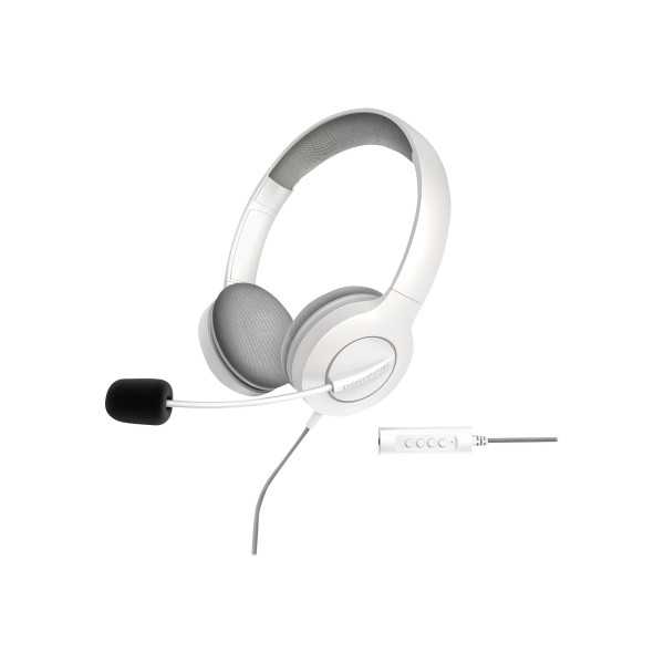 Energy Sistem Headset Office 3 White (USB ir 3,5 mm kištukas, garsumo ir nutildymo valdymas, ištraukiamas mikrofonas) Energy Sis