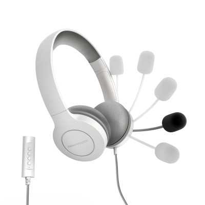 Energy Sistem Headset Office 3 White (USB and 3.5 mm plug, volume and mute control, retractable boom mic) Energy Sistem Wired Ea