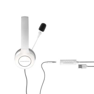 Energy Sistem Headset Office 3 White (USB and 3.5 mm plug, volume and mute control, retractable boom mic) Energy Sistem Wired Ea