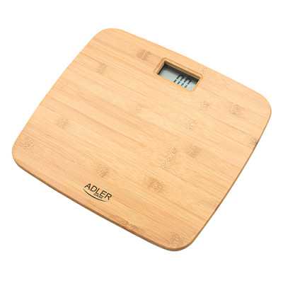 Adler Bathroom Bamboo Scale AD 8173 Maximum weight (capacity) 150 kg Accuracy 100 g