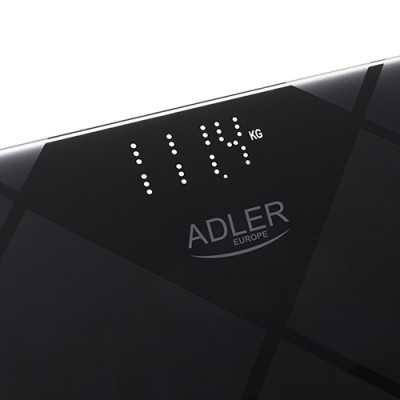 Adler Bathroom Scale AD 8169 Maximum weight (capacity) 180 kg Accuracy 100 g Graphite/Black