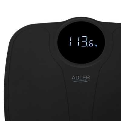 Adler Bathroom Scale AD 8172b Maximum weight (capacity) 180 kg Accuracy 100 g Body Mass Index (BMI) measuring Black