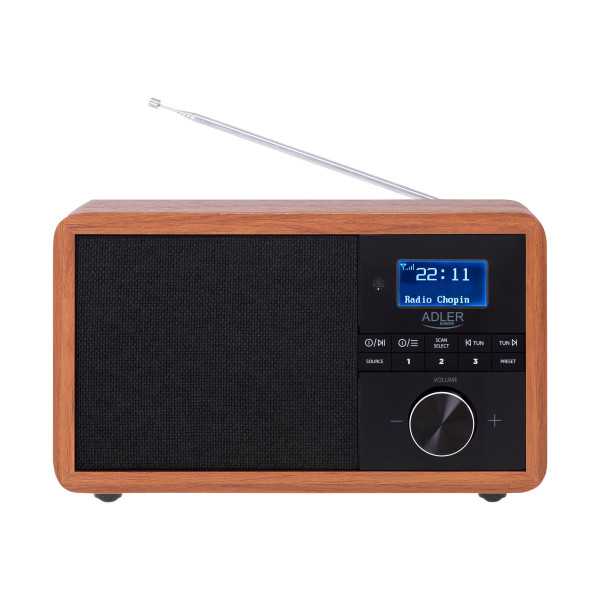 Adler Radio DAB+ Bluetooth AD 1184 Black/Brown Alarm funkcija