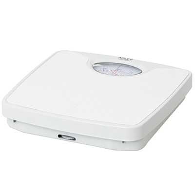 Adler Mechanical bathroom scale AD 8151w Maximum weight (capacity) 130 kg Accuracy 1000 g White