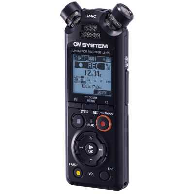 Olympus Linear PCM Recorder LS-P5 Rechargeable Microphone connection Stereo FLAC / PCM (WAV) / MP3 Black MP3 playback 59 Hrs 35 