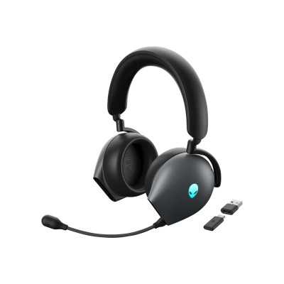 Dell Headset Alienware Tri-Mode AW920H Wireless/Wired Over-Ear Microphone Noise canceling Wireless Dark Side of the Moon