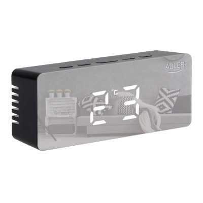 Adler Alarm Clock AD 1189B Black Alarm function