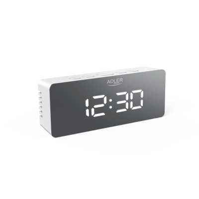 Adler Alarm Clock AD 1189W White Alarm function