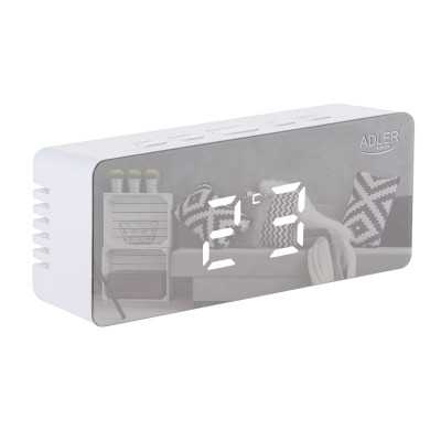 Adler Alarm Clock AD 1189W White Alarm function