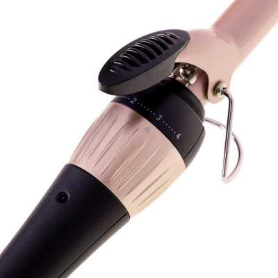 Adler Curling Iron AD 2116 Ceramic heating system Barrel diameter 19 mm Temperature (max) 200 C 36 W Black/Pink