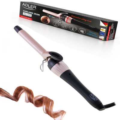 Adler Curling Iron AD 2116 Ceramic heating system Barrel diameter 19 mm Temperature (max) 200 C 36 W Black/Pink