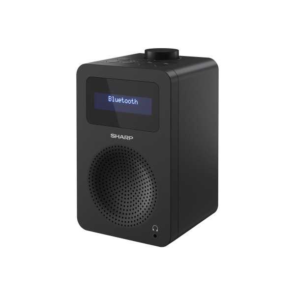 Sharp DR-430(BK) skaitmeninis radijas, FM/DAB/DAB+, Bluetooth 5.0, vidurnakčio juodas Sharp skaitmeninis radijas DR-430(BK) Midn