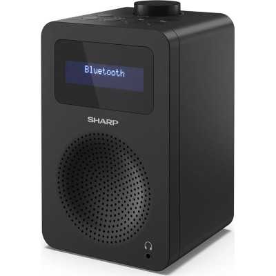 Sharp DR-430(BK) Digital Radio, FM/DAB/DAB+, Bluetooth 5.0, Midnight Black Sharp Digital Radio DR-430(BK) Midnight Black Headpho