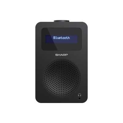 Sharp DR-430(BK) Digital Radio, FM/DAB/DAB+, Bluetooth 5.0, Midnight Black Sharp Digital Radio DR-430(BK) Midnight Black Headpho