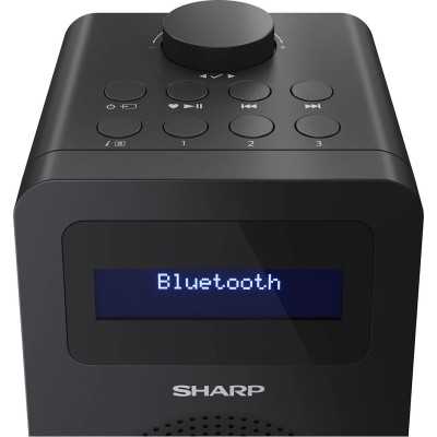 Sharp DR-430(BK) Digital Radio, FM/DAB/DAB+, Bluetooth 5.0, Midnight Black Sharp Digital Radio DR-430(BK) Midnight Black Headpho