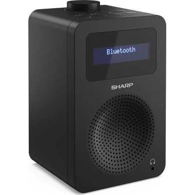 Sharp DR-430(BK) Digital Radio, FM/DAB/DAB+, Bluetooth 5.0, Midnight Black Sharp Digital Radio DR-430(BK) Midnight Black Headpho