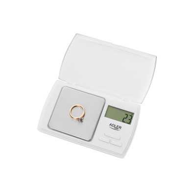 Adler Precision scale AD 3161 Maximum weight (capacity) 0.5 kg Accuracy 0.01 g White