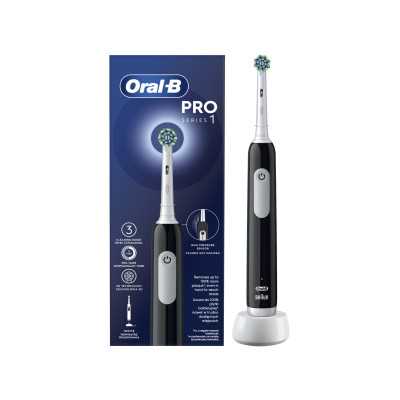 Oral-B Electric Toothbrush Pro Series 1 Cross Action Rechargeable For adults Number of brush heads included 1 Black Number of te