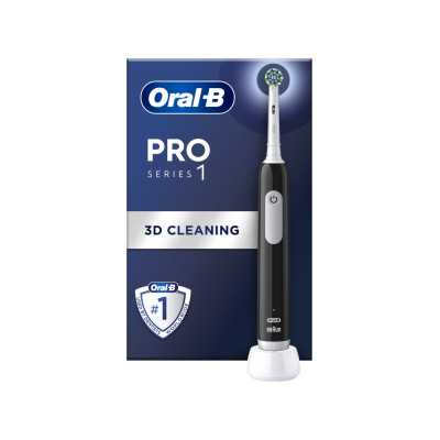 Oral-B Electric Toothbrush Pro Series 1 Cross Action Rechargeable For adults Number of brush heads included 1 Black Number of te